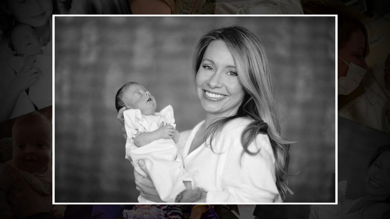 Kathryn Smitherman and baby Mae